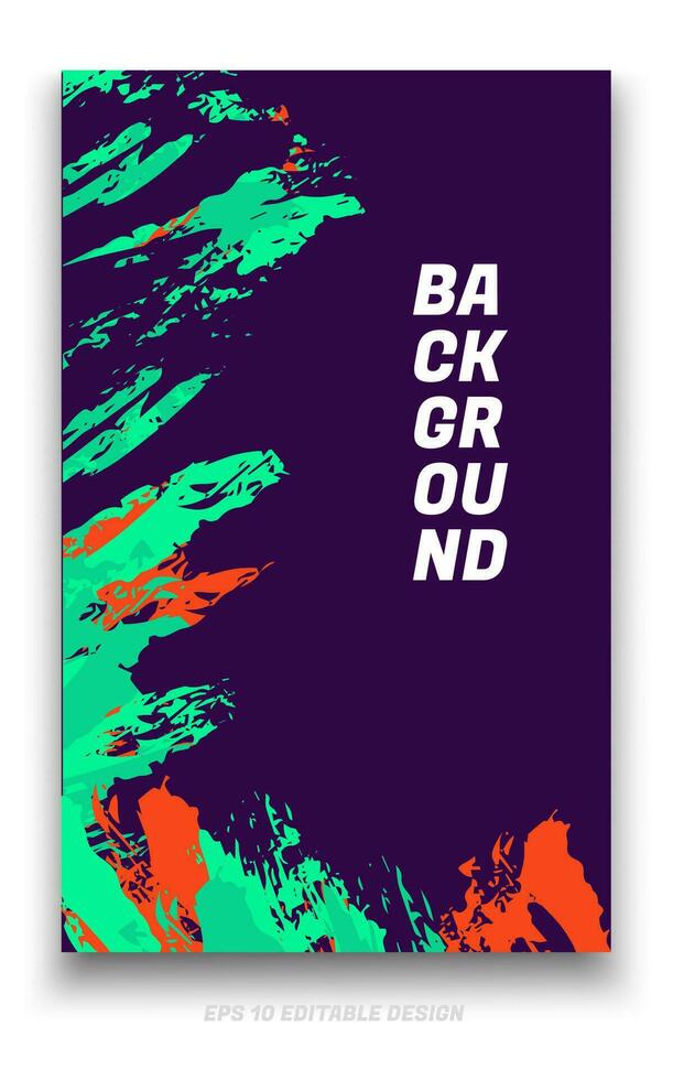 abstract grunge achtergrond Hoes ontwerp met borstel beroertes concept. ontwerp element voor affiches, tijdschriften, boek dekt, brochure sjabloon, folder, presentatie. vector