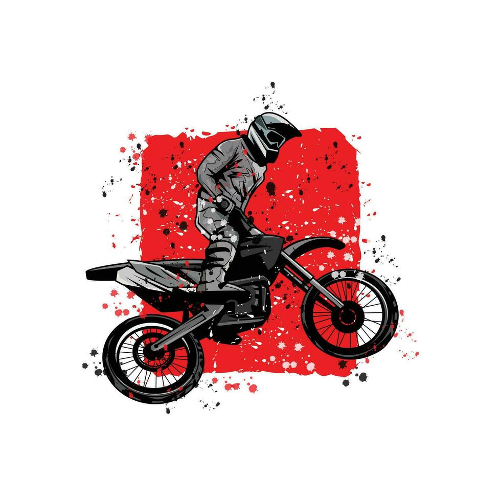 motorcross springen, een illustratie van sport vector