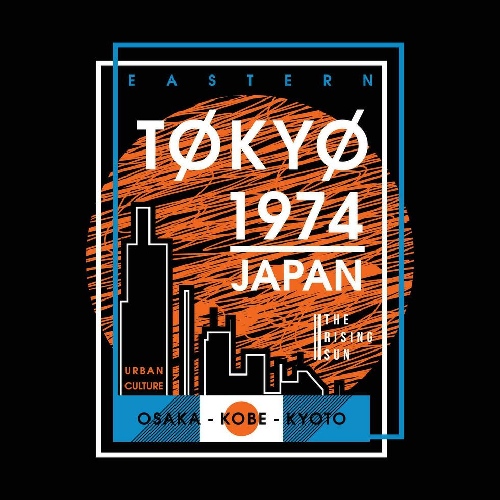 tokyo Japan abstract grafisch, typografie vector, t overhemd ontwerp, illustratie, mooi zo voor gewoontjes stijl vector