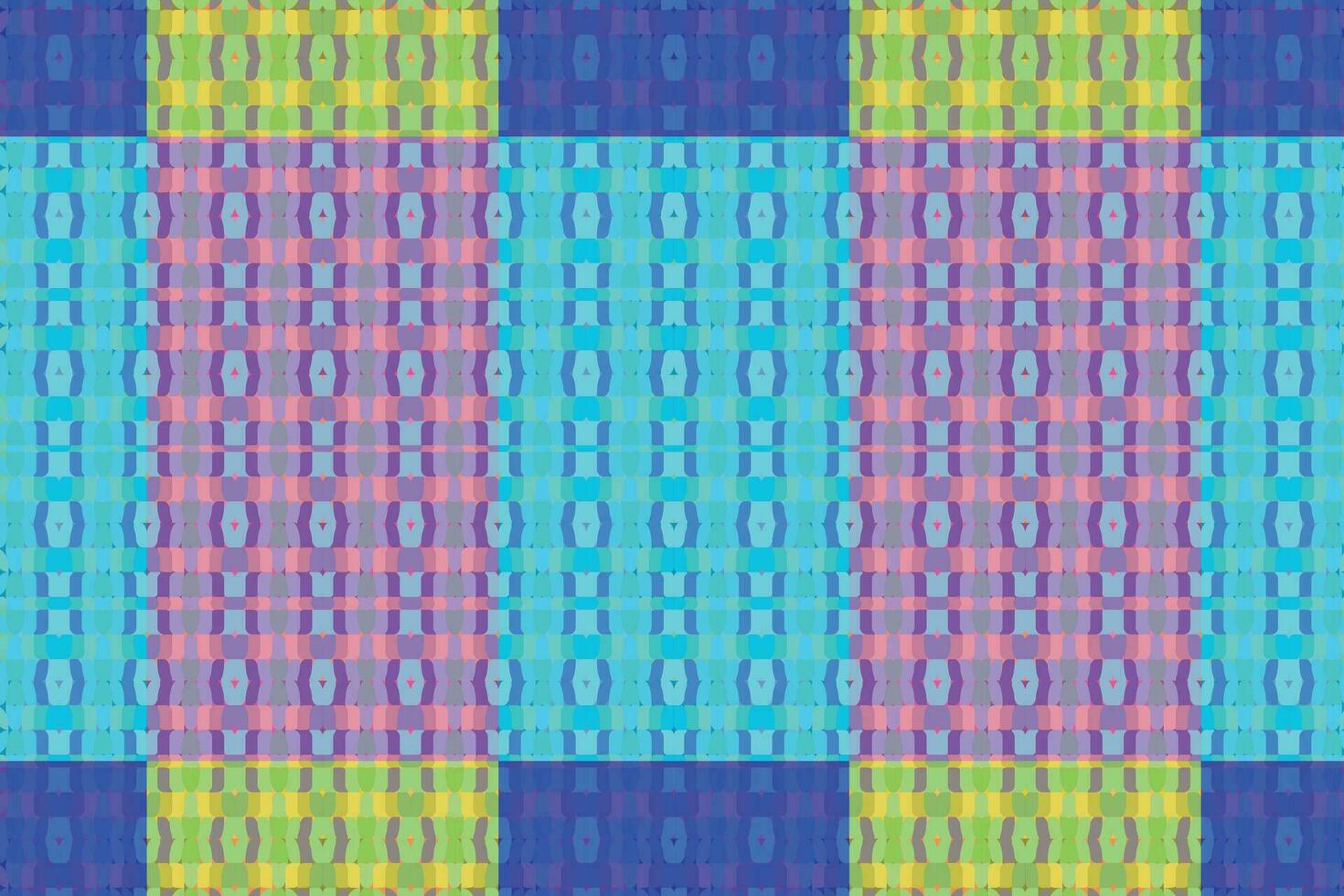 etnisch zigzag patroon in retro kleuren, aztec stijl naadloos vector achtergrond