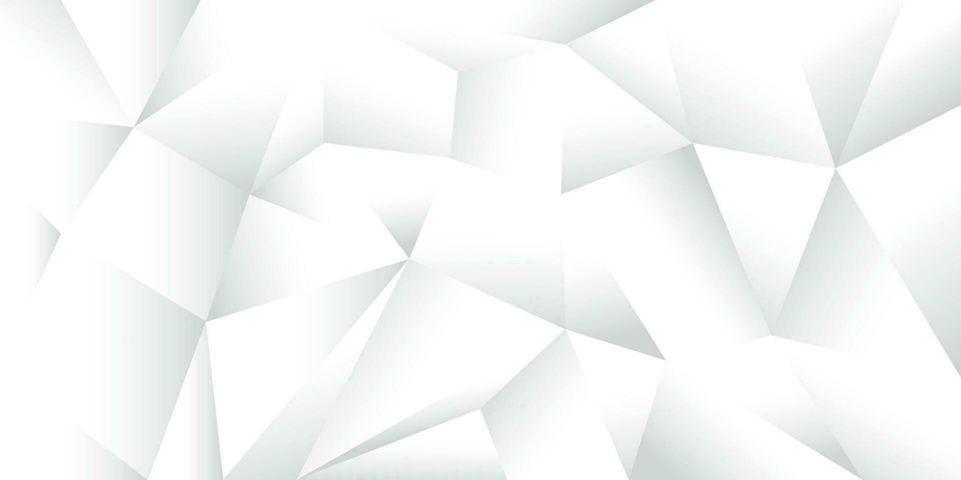 abstract meetkundig wit en grijs kleur achtergrond met veelhoek, laag poly patroon.vector illustratie. vector