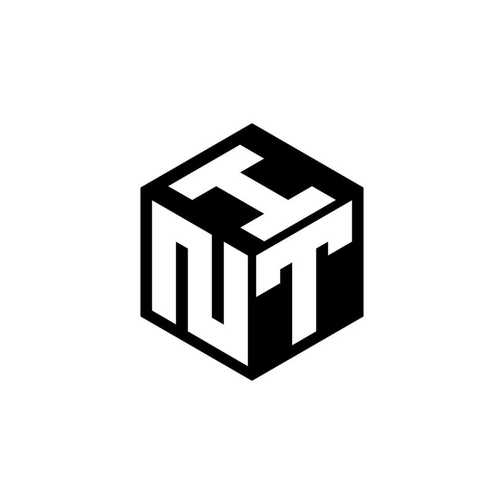 nti brief logo ontwerp in illustratie. vector logo, schoonschrift ontwerpen voor logo, poster, uitnodiging, enz.