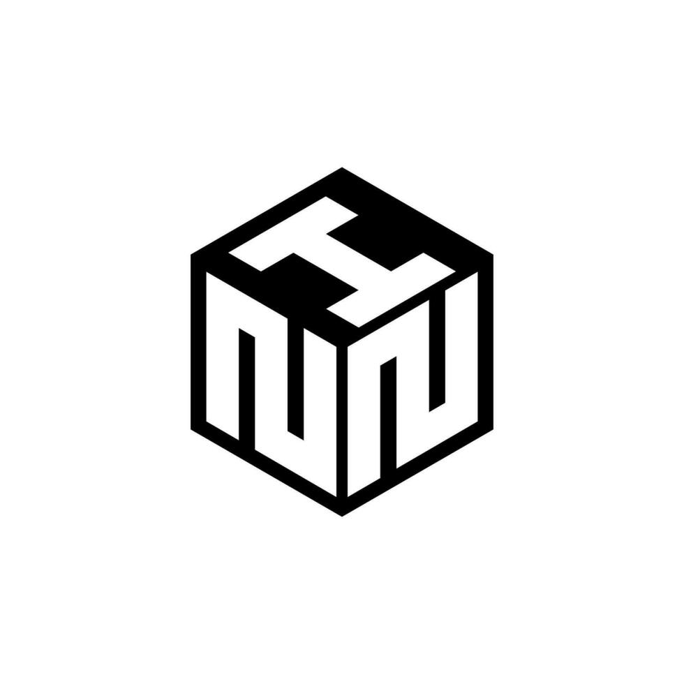nni brief logo ontwerp in illustratie. vector logo, schoonschrift ontwerpen voor logo, poster, uitnodiging, enz.