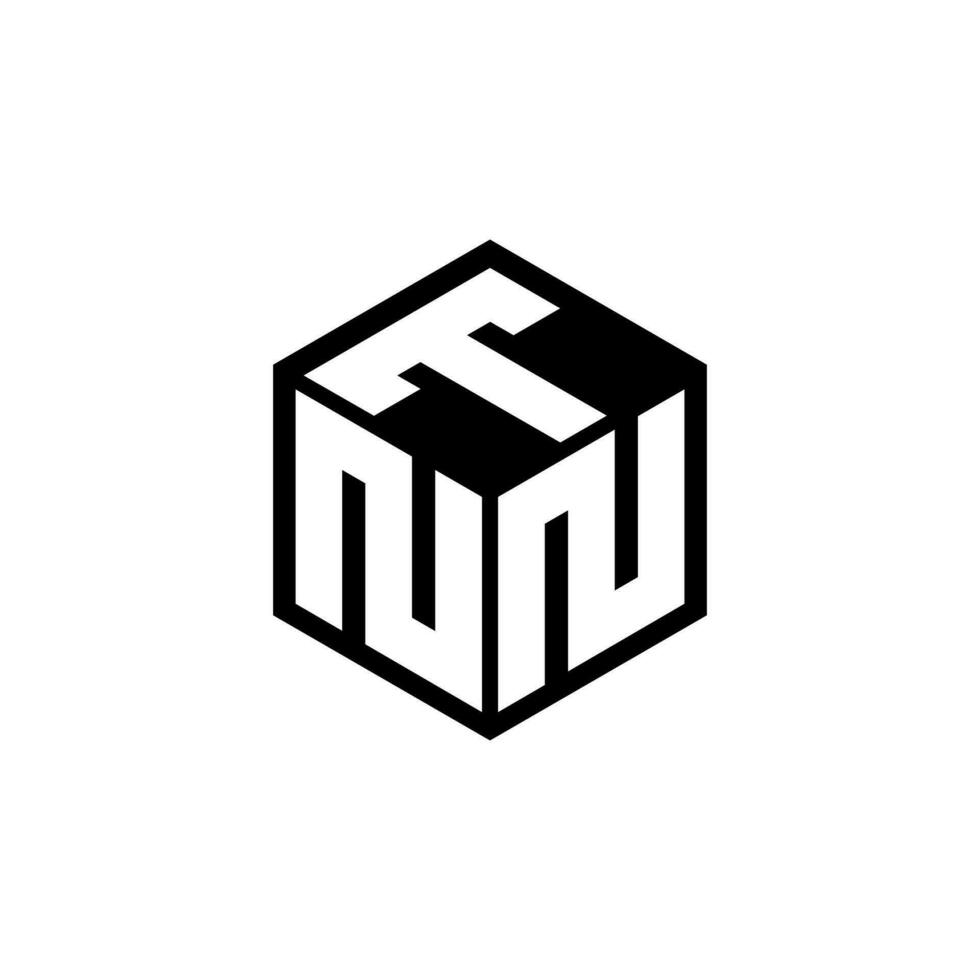 nn brief logo ontwerp in illustratie. vector logo, schoonschrift ontwerpen voor logo, poster, uitnodiging, enz.