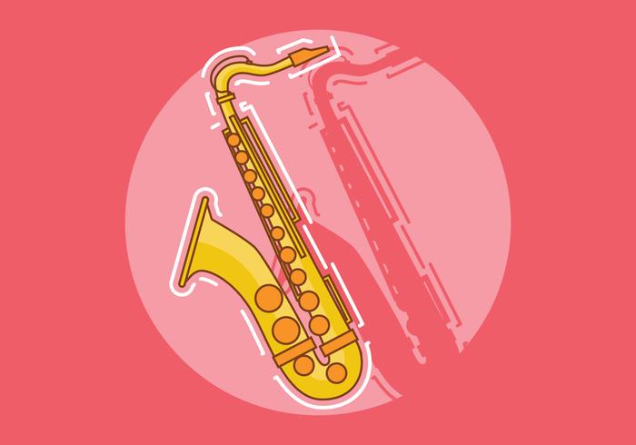 Saxofoon vector illustratie