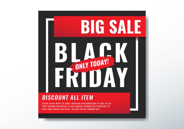 Black Friday Today Grote verkoop vector