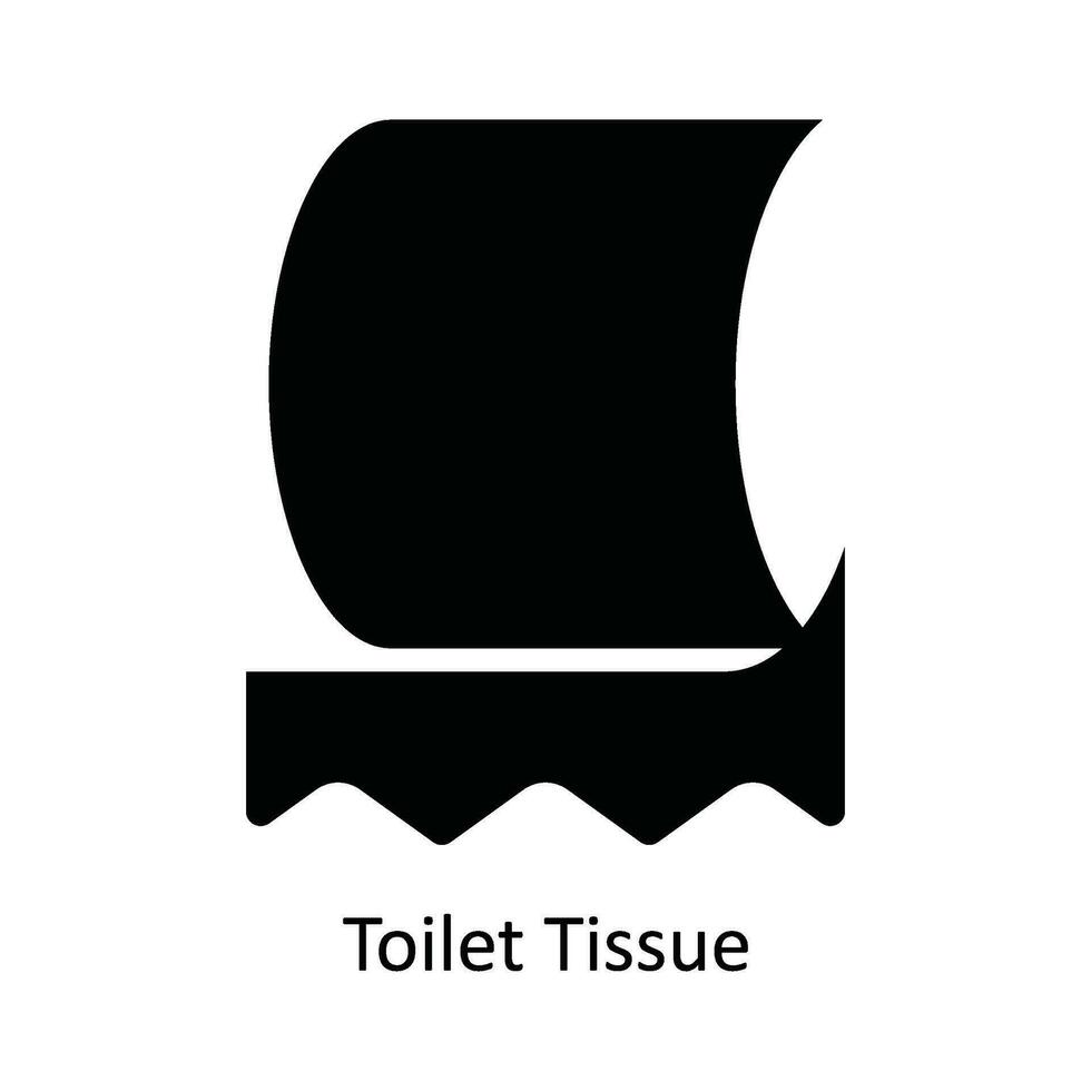 toilet zakdoek vector solide icoon ontwerp illustratie. keuken en huis symbool Aan wit achtergrond eps 10 het dossier