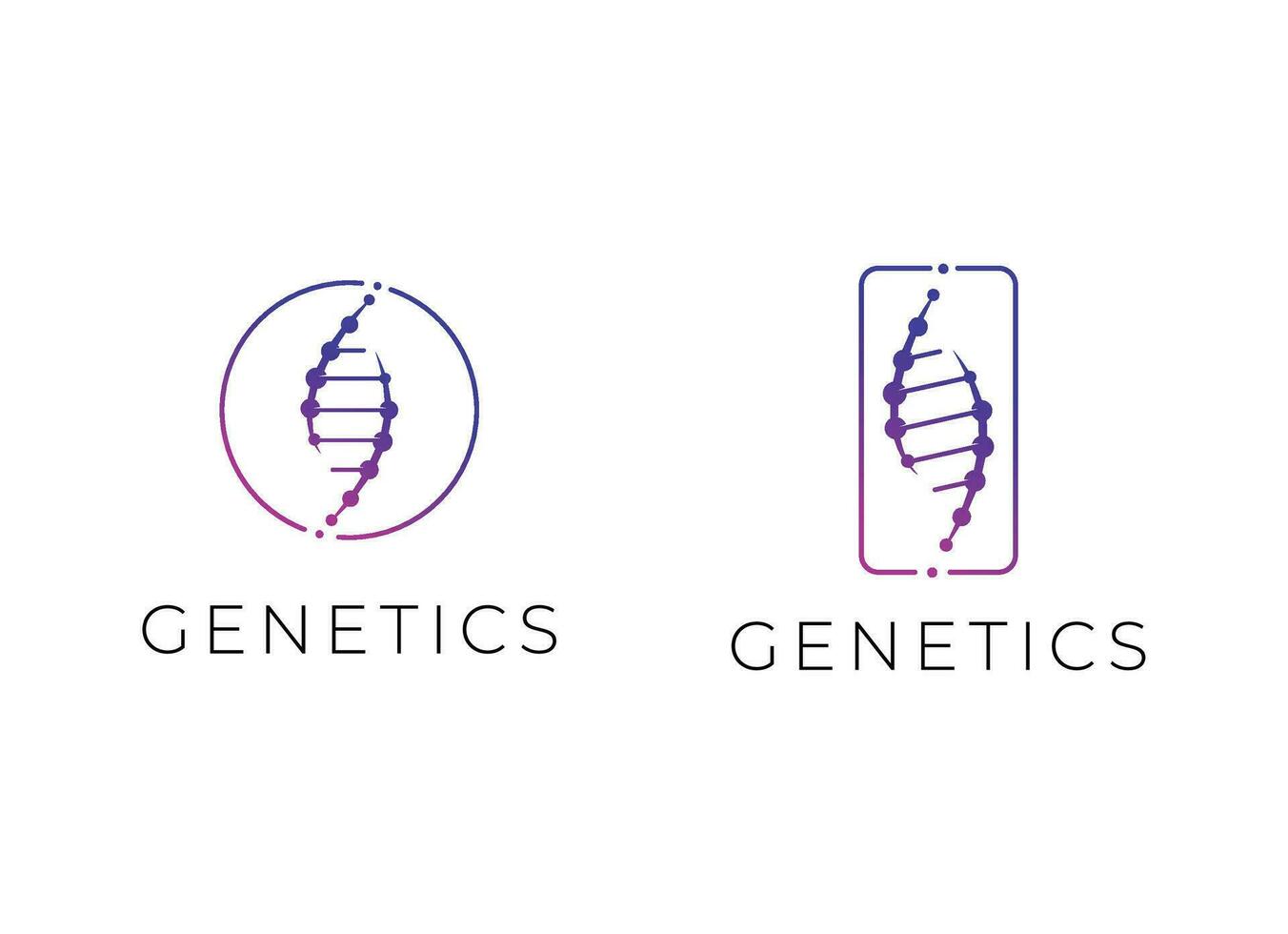 dna logo ontwerp sjabloon icoon voor wetenschap technologie vector