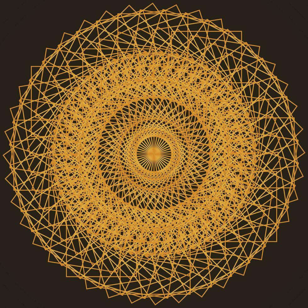 mandala gouden kleur vector, kunst, hand, bruiloft, illustratie, yoga, bloemen, sjabloon, Indië, silhouet, Indisch, aziatisch, grens, tatoeëren, patroon, schets, ontwerp, achtergrond, abstract, bloem vector