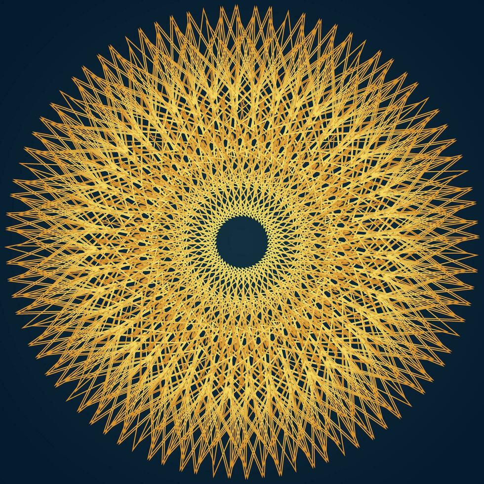 mandala gouden kleur vector, grens, tatoeëren, aziatisch, patroon, ontwerp, achtergrond, bloem, kunst, hand, abstract, bruiloft, illustratie, yoga, bloemen, sjabloon, Indië, silhouet, Indisch. vector