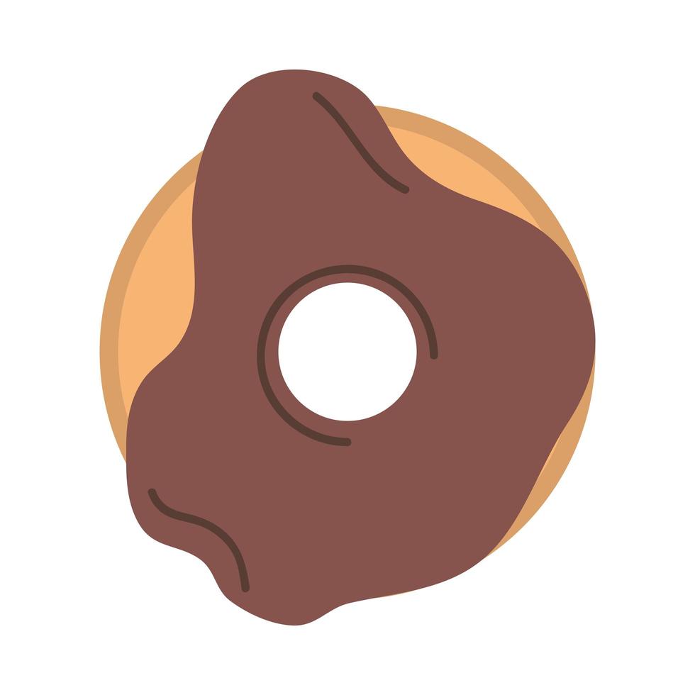 zoete donut pictogram vector ontwerp