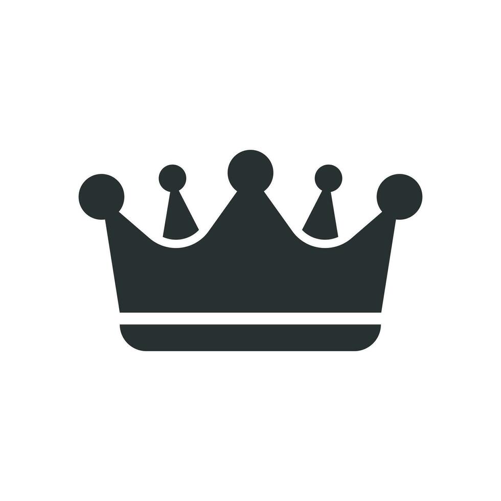 kroon diadeem vector icoon in vlak stijl. royalty kroon illustratie Aan wit geïsoleerd achtergrond. koning, prinses royalty concept.