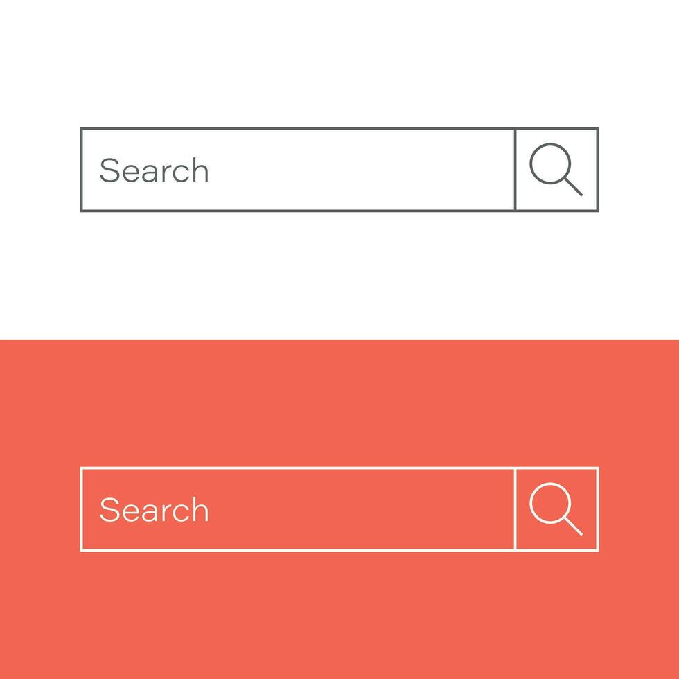 zoeken bar vector ui element icoon in vlak stijl. zoeken website het formulier illustratie veld. vind zoeken bedrijf concept.