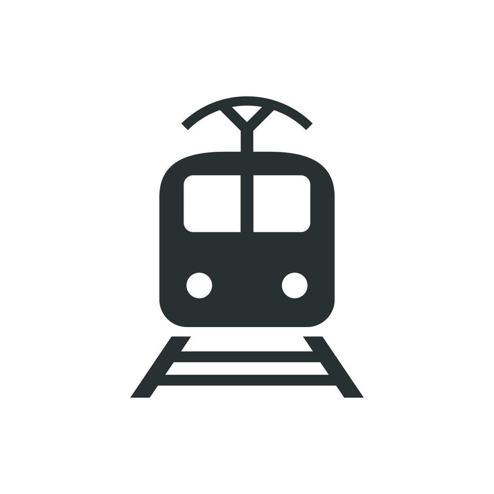 trein vervoer icoon. vector illustratie. bedrijf concept trein pictogram.