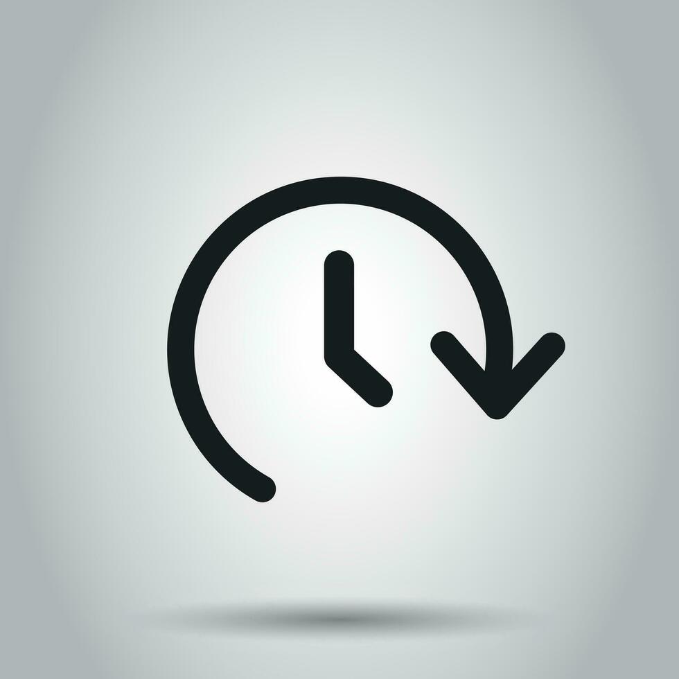 klok tijd vector icoon. timer 24 uren teken illustratie. bedrijf concept gemakkelijk vlak pictogram Aan geïsoleerd achtergrond.