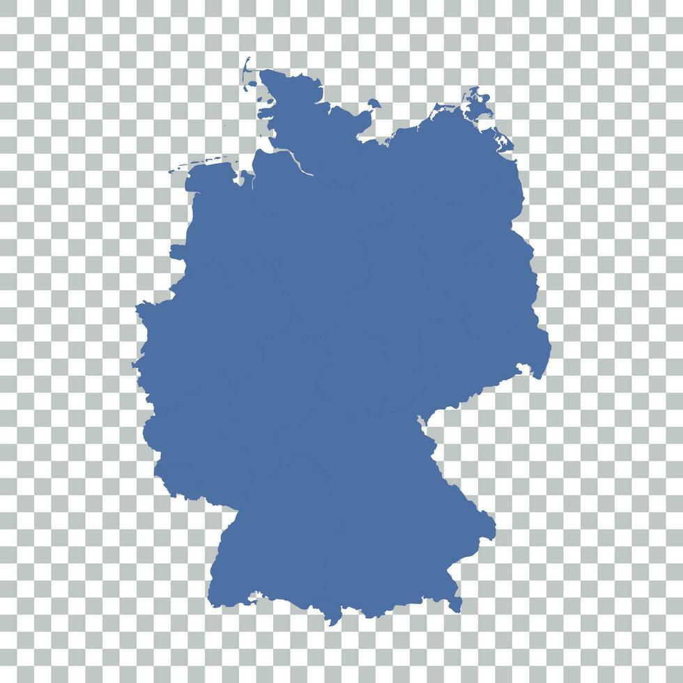 Duitsland kaart Aan geïsoleerd achtergrond. vlak vector