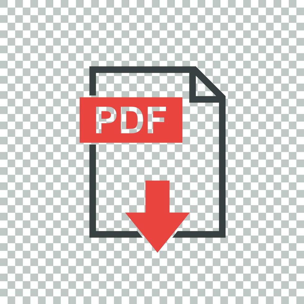 pdf icoon Aan geïsoleerd achtergrond vector