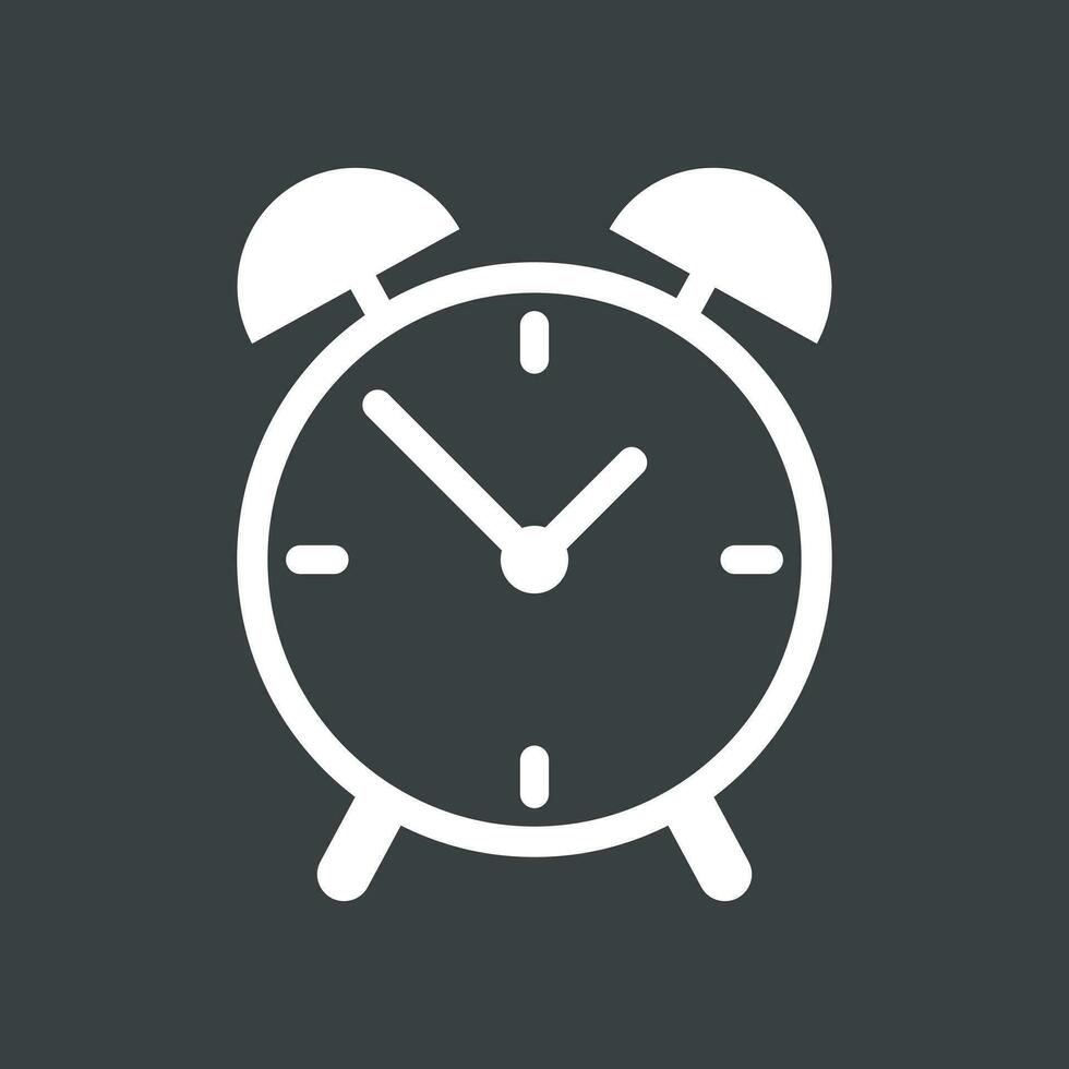 alarm klok icoon. vlak ontwerp stijl. gemakkelijk icoon Aan grijs achtergrond. web plaats bladzijde en mobiel app ontwerp element vector