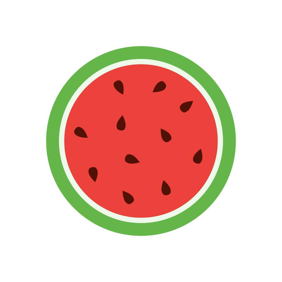 watermeloen icoon. sappig rijp fruit Aan wit achtergrond vector