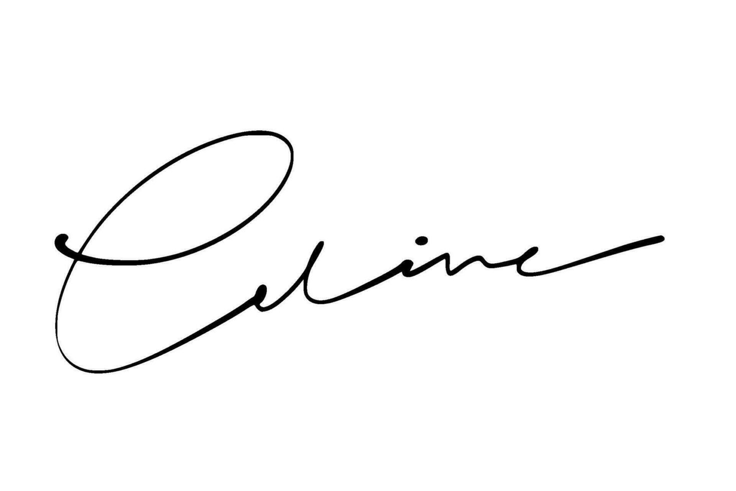 handtekening serie c ontwerp illustratie vector