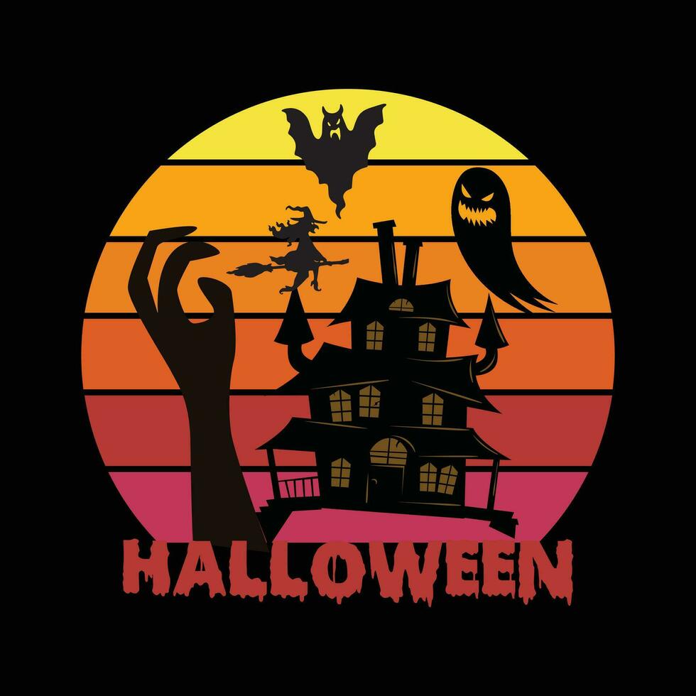 halloween t-shirt ontwerp vector