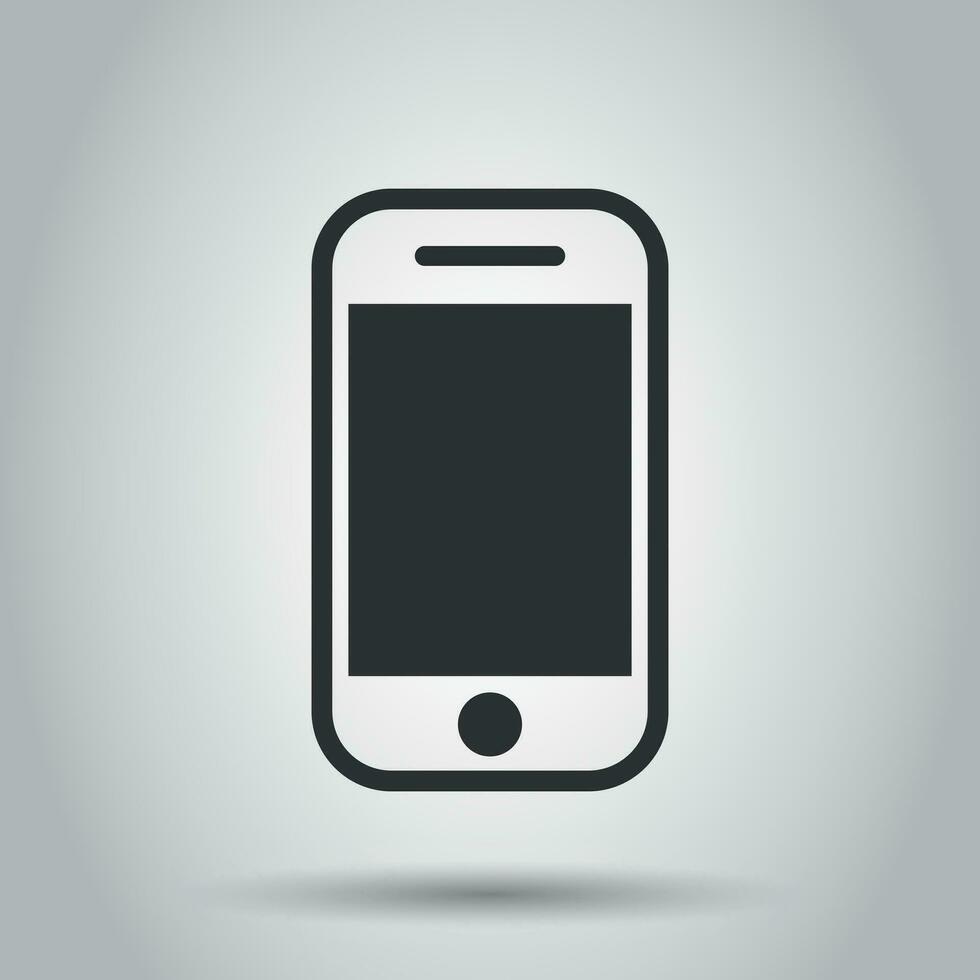 smartphone icoon in vlak stijl. telefoon handset vector illustratie Aan wit achtergrond. smartphone bedrijf concept.