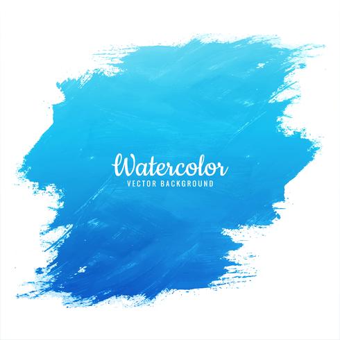 Aquarel blauwe splash ontwerp vector