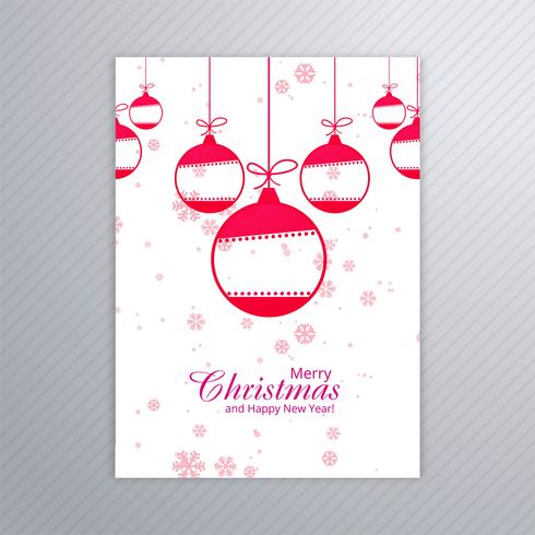 Mooie poster van sneeuwvlokken met abstracte desi van Kerstmis vector