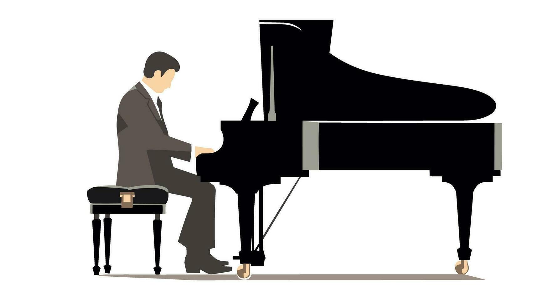 harmonisch melodieën verkennen de betoverend wereld van de piano banier beeld vector