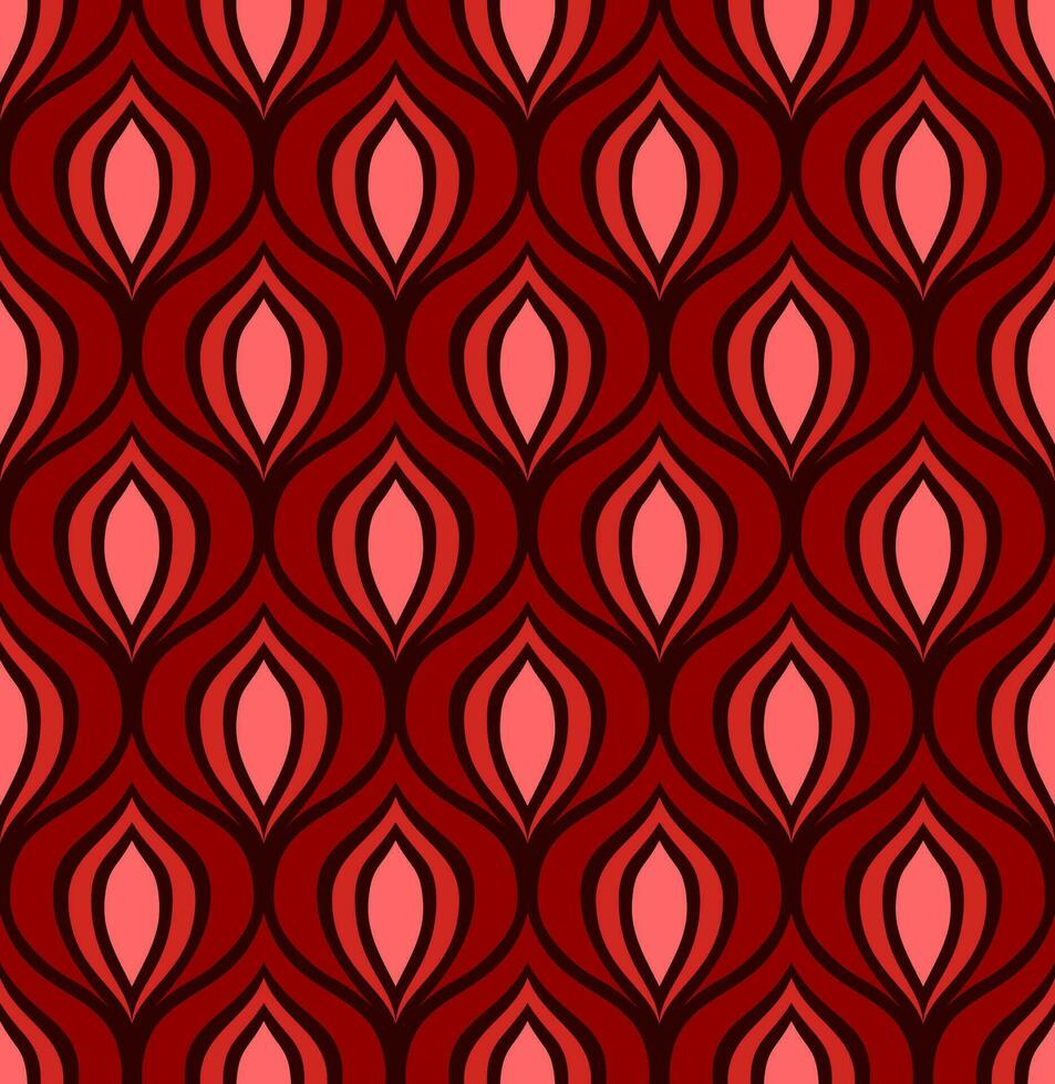 bordeaux vector naadloos achtergrond met roze en rood abstract figuren in kunst deco stijl