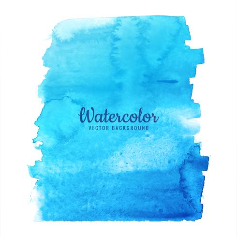 Aquarel blauwe splash ontwerp vector