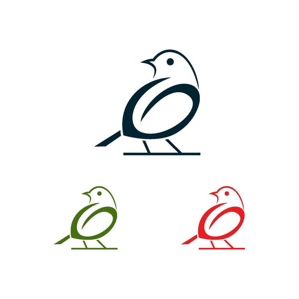 logo brief g vogel mus ekster kolibrie Koninklijk wild dier lijn kunst logo vector