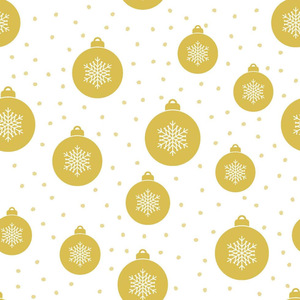 naadloos Kerstmis patroon met Kerstmis ballen, vector illustratie