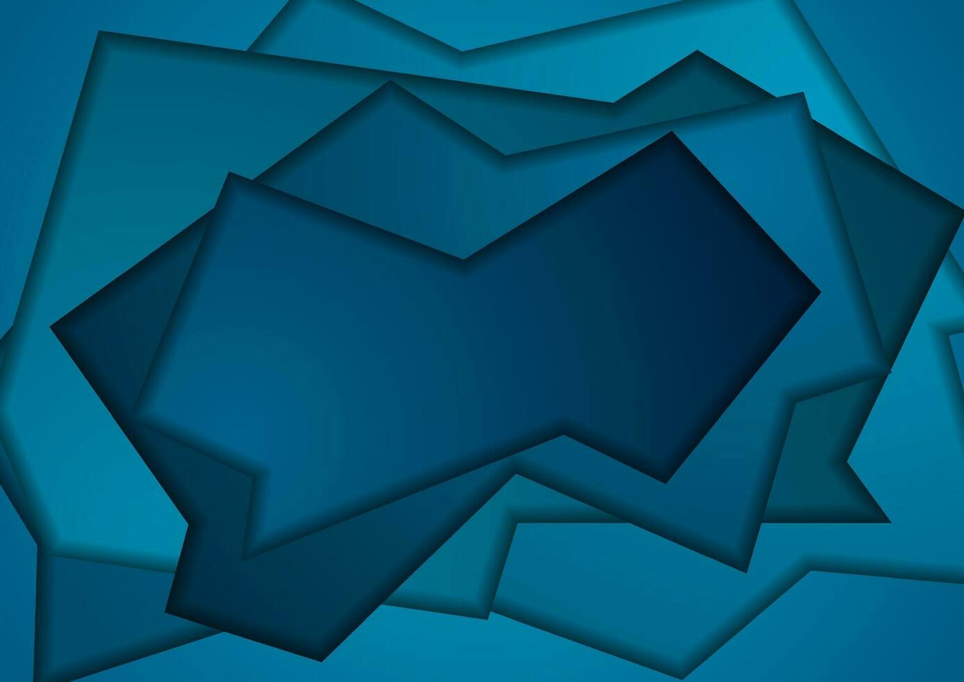 donker blauw abstract papercut zakelijke achtergrond vector
