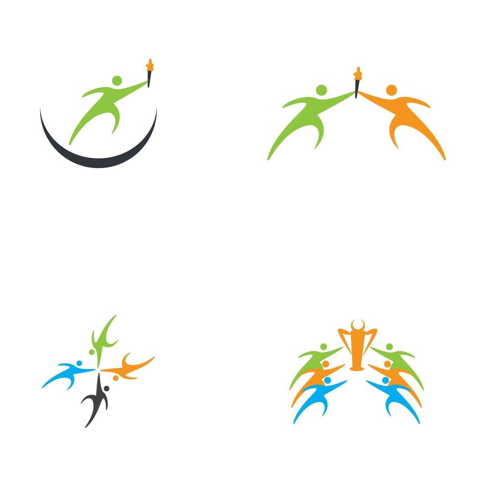 gezondheid mensen logo vector sjabloon
