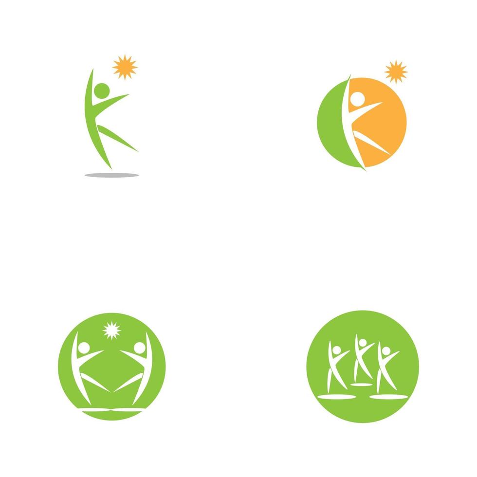 gezondheid mensen logo vector sjabloon