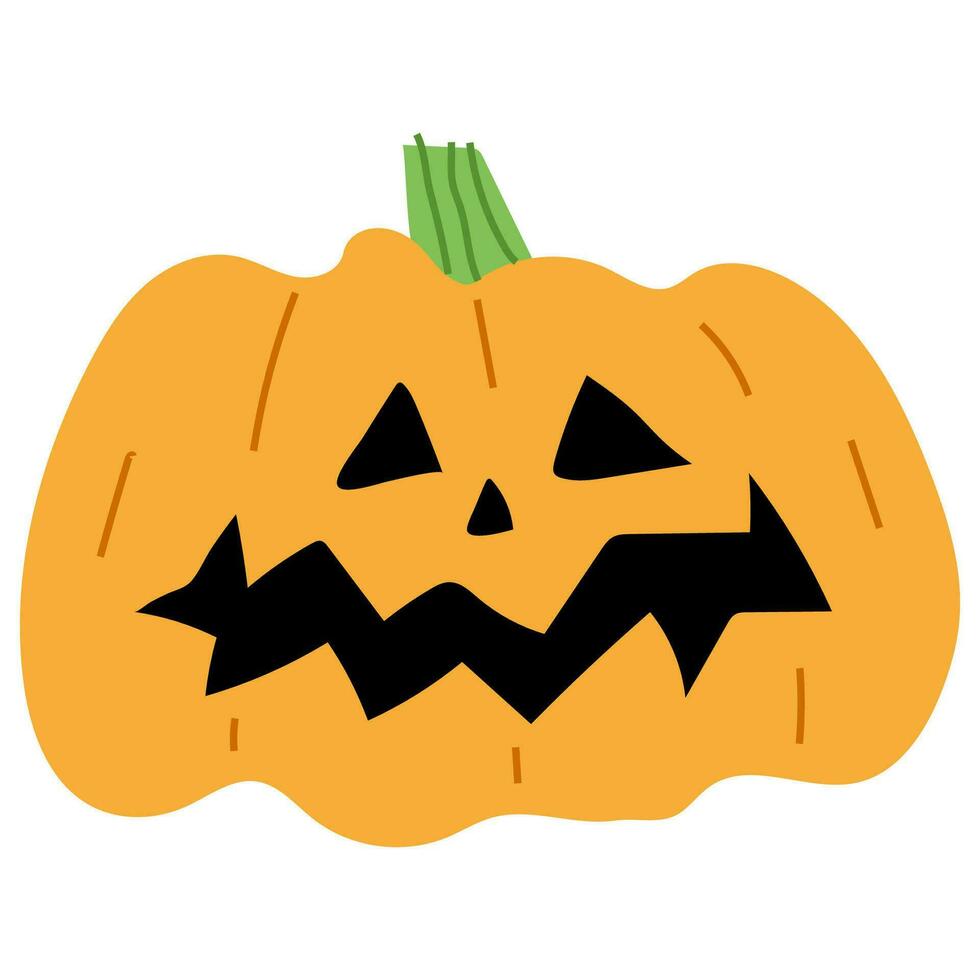 hallween pompoen single vector