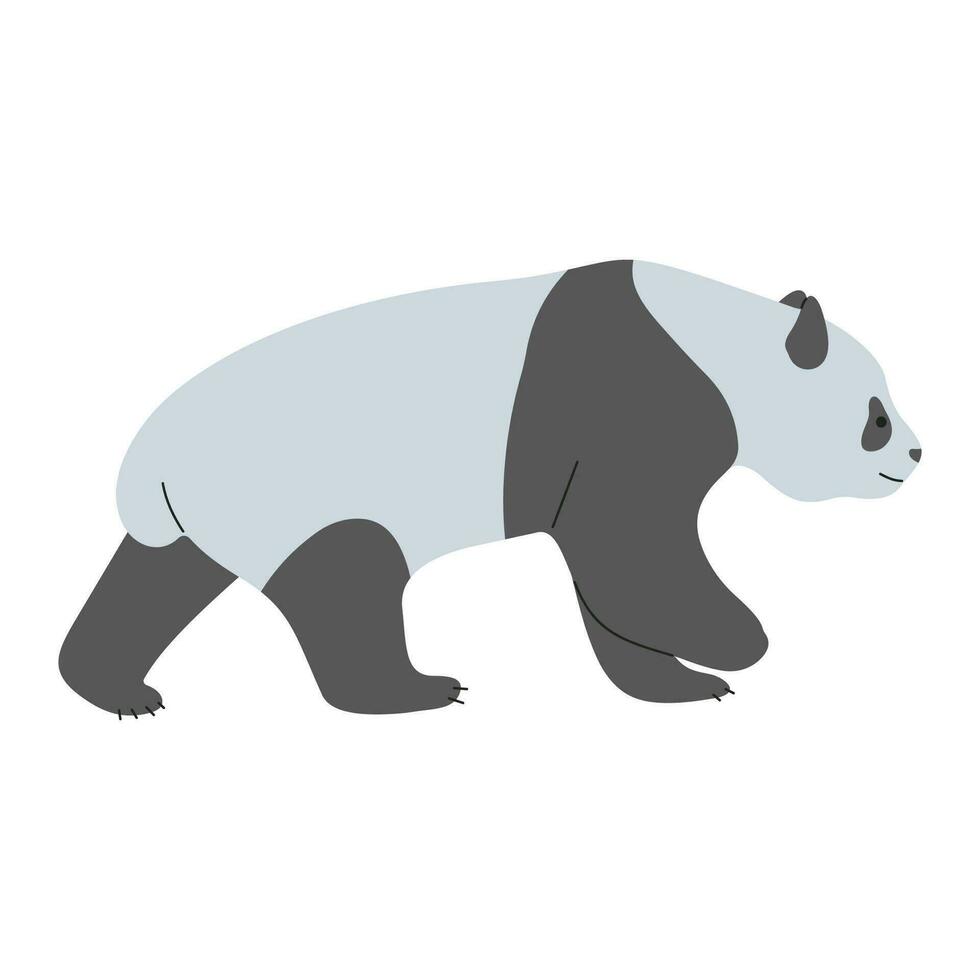 panda single schattig vector