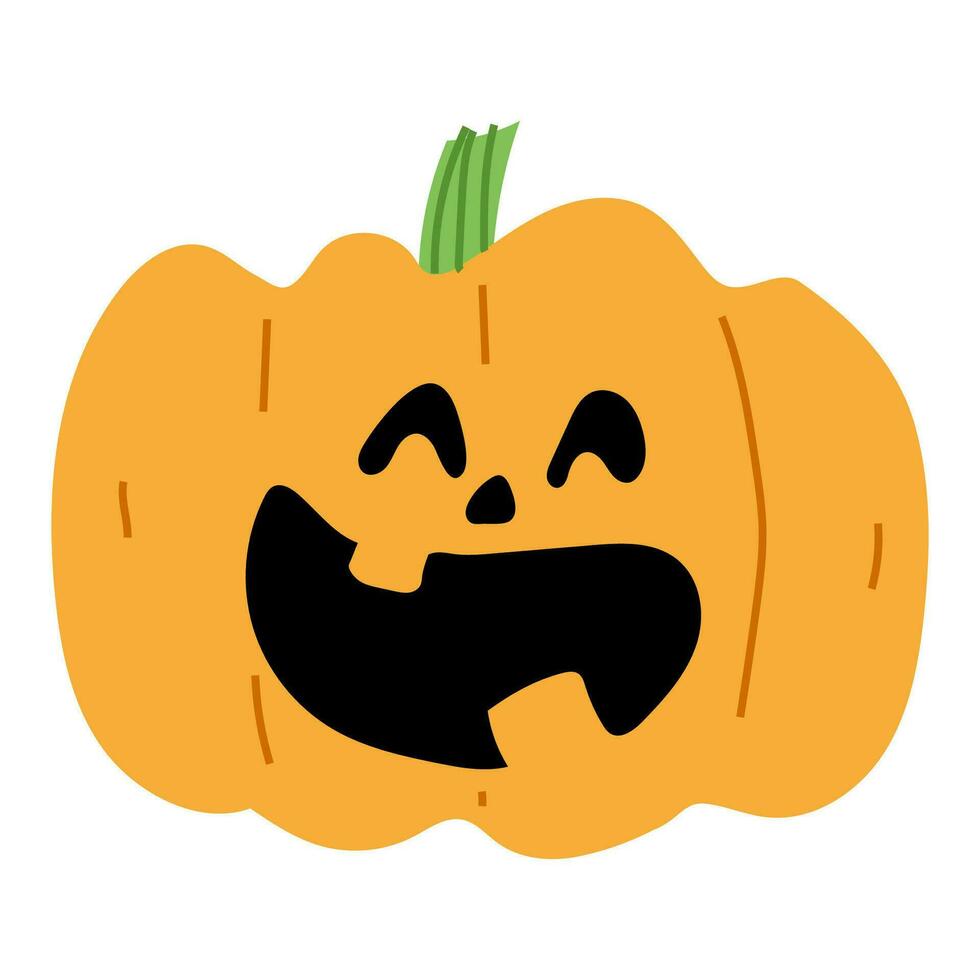 hallween pompoen single vector