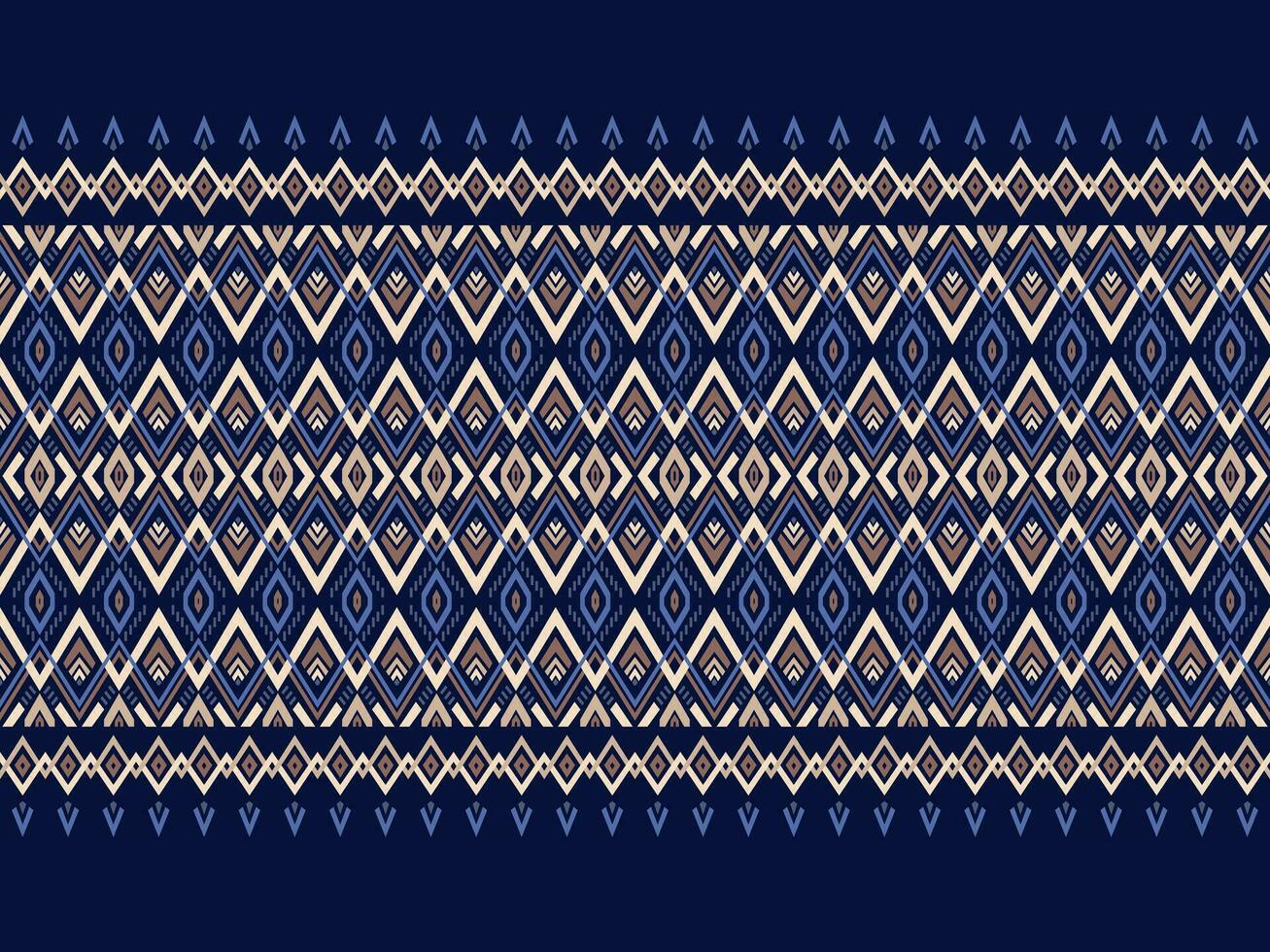 etnisch abstract ikat kunst. naadloos patroon in stam, volk borduurwerk, en Mexicaans stijl. aztec meetkundig kunst ornament afdrukken. ontwerp voor tapijt, behang, kleding, inpakken, kleding stof, omslag, textiel. vector