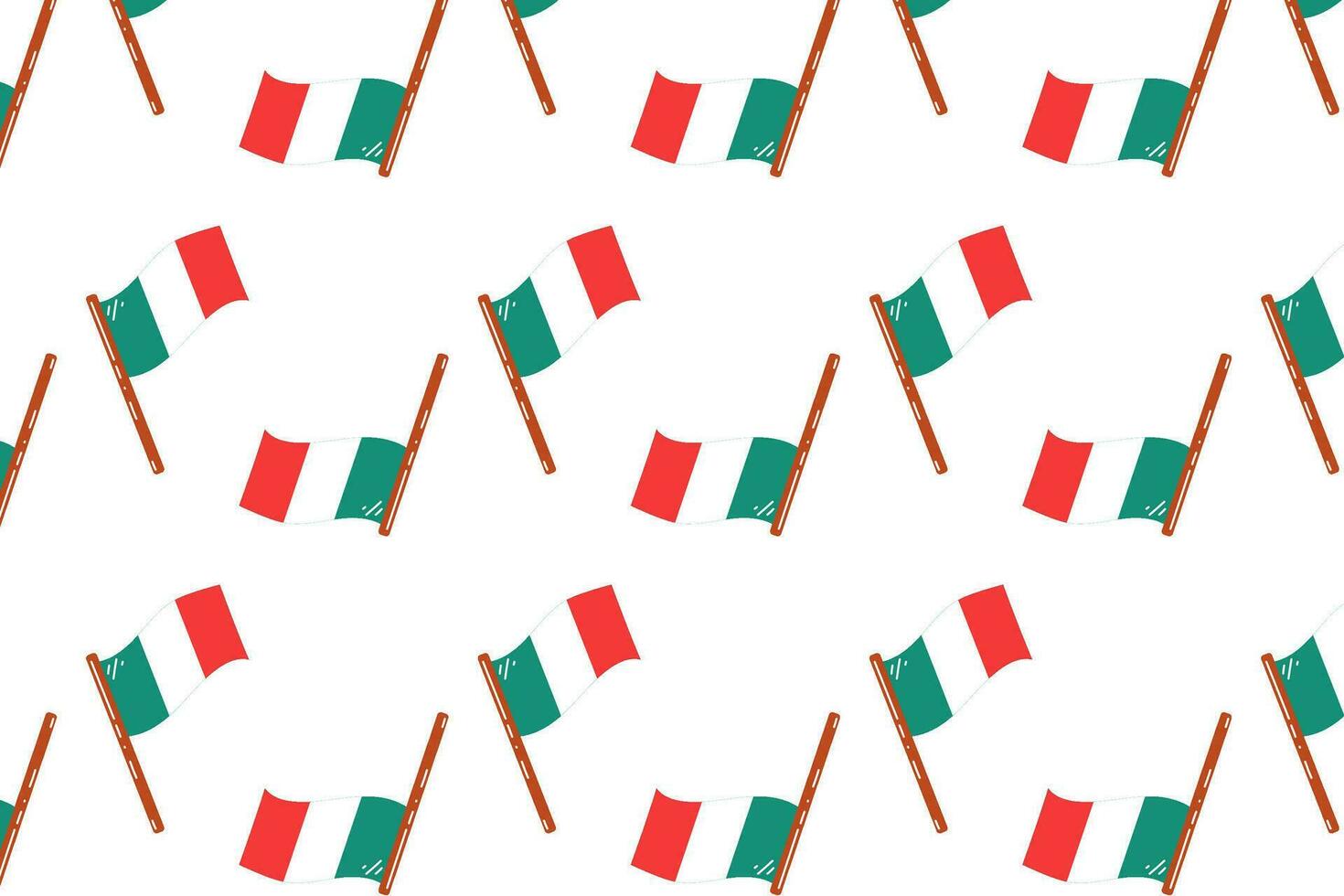 groente, wit, rood Mexicaans vlag achtergrond geïsoleerd Aan een wit achtergrond. onafhankelijkheid en de revolutie van Mexico. Mexicaans vlag patroon, een naadloos patroon van een Mexicaans symbool. vector