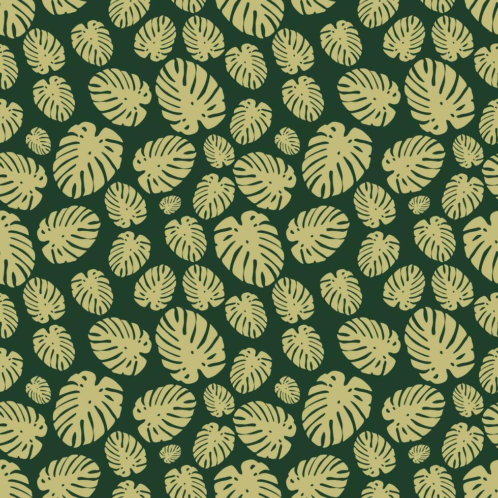 luxe natuur groen achtergrond vector bloemen patroon.