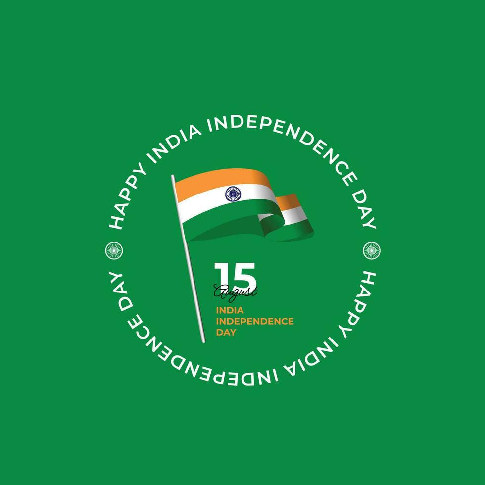 Indië onafhankelijkheid dag banier sjabloon vector