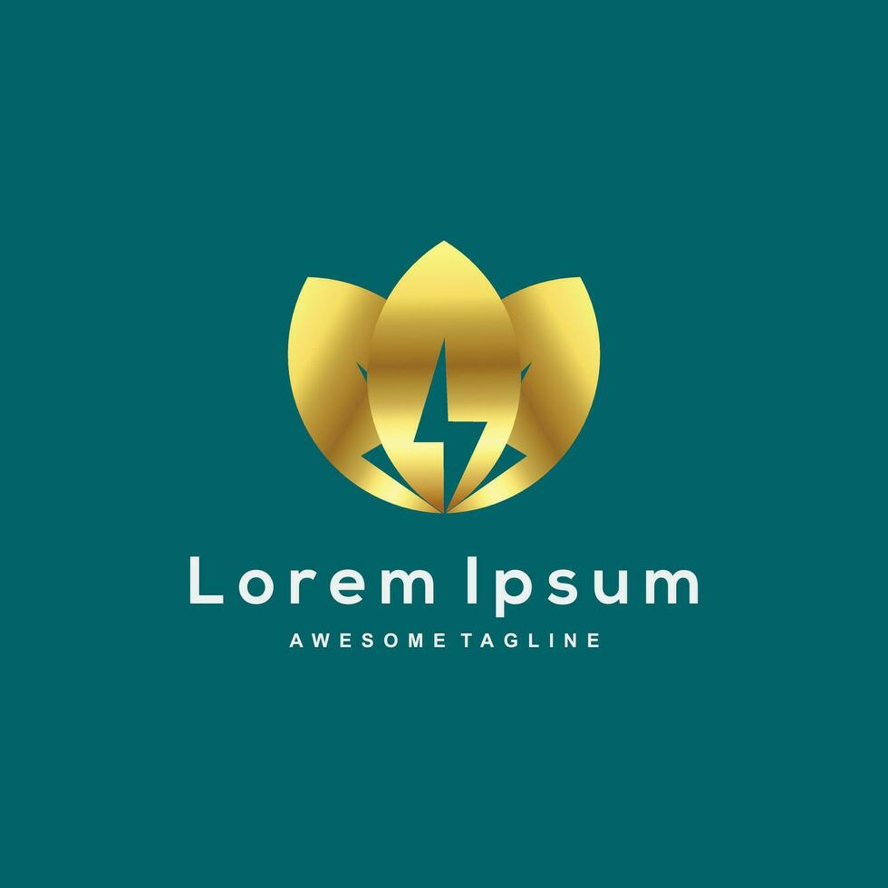 luxe bedrijf goud kleur logo sjabloon vector