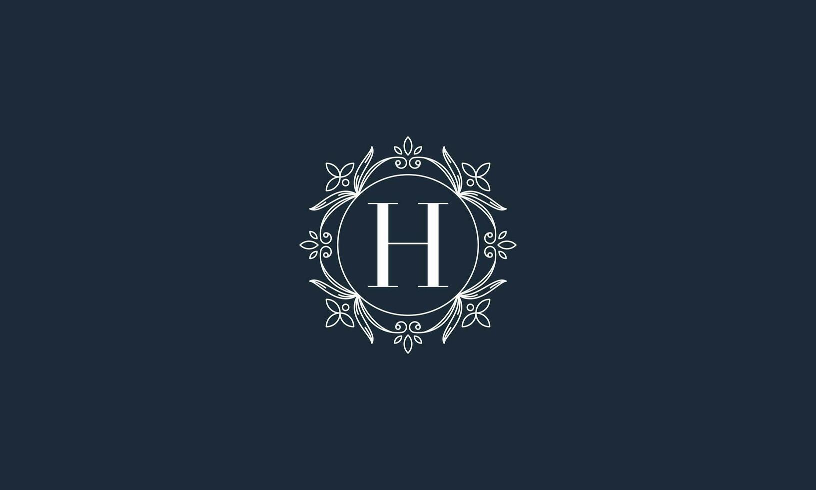 luxe brief h logo vector