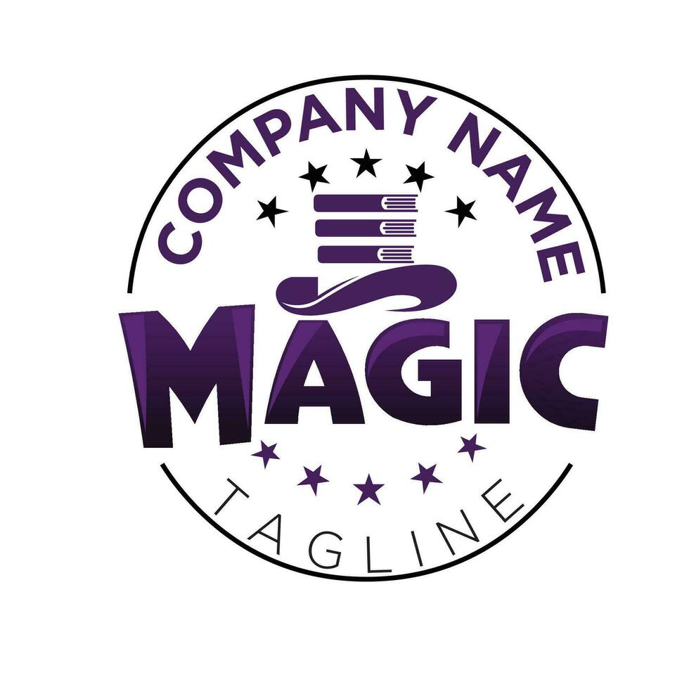 boek magie logo vector