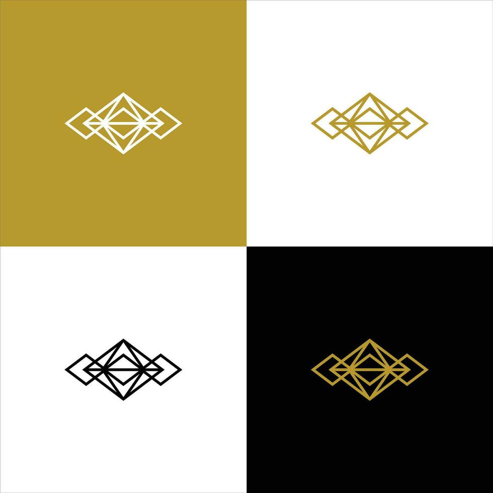 creatief edelsteen sieraden logo sjabloon. vector
