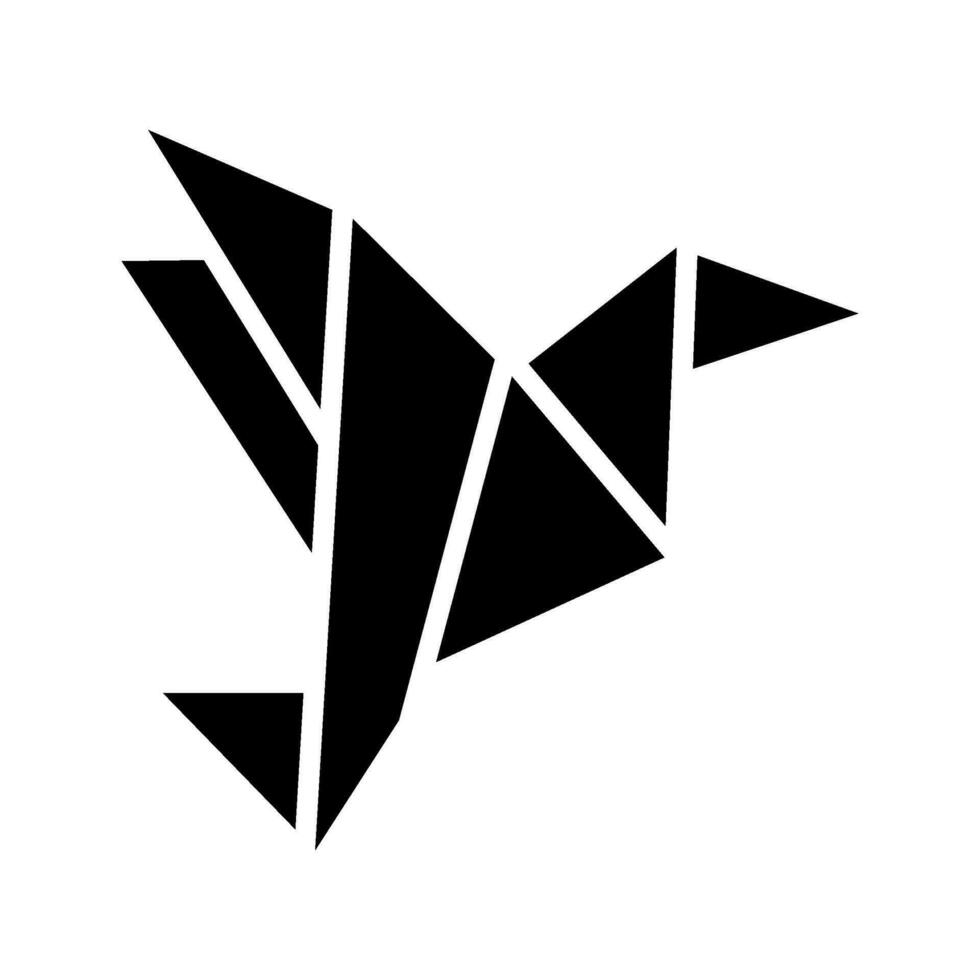 origami icoon vector symbool ontwerp illustratie