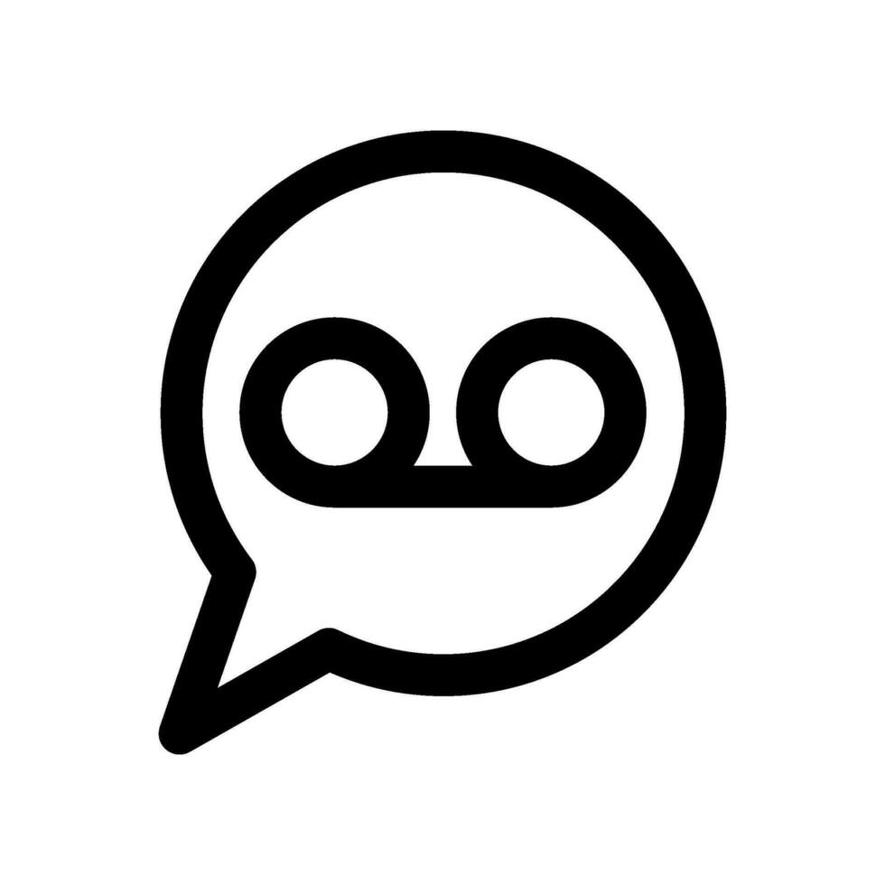 voicemail icoon vector symbool ontwerp illustratie