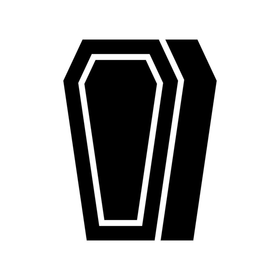 lijkkist icoon vector symbool ontwerp illustratie
